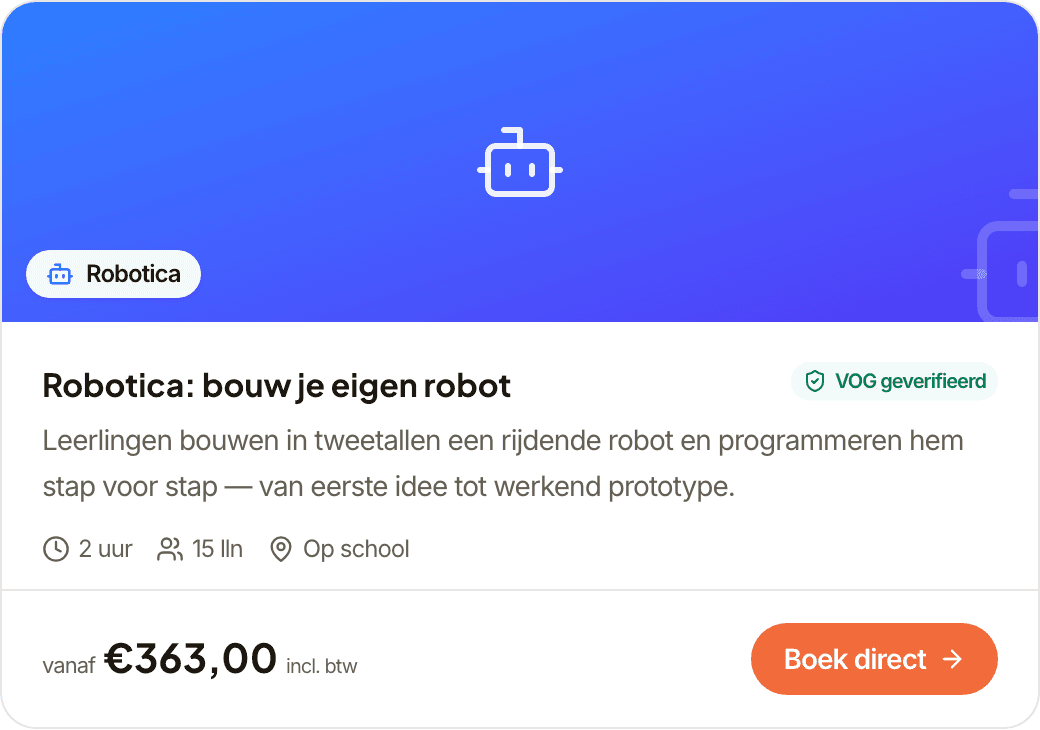 Voorbeeld van een activiteit in Edukompas